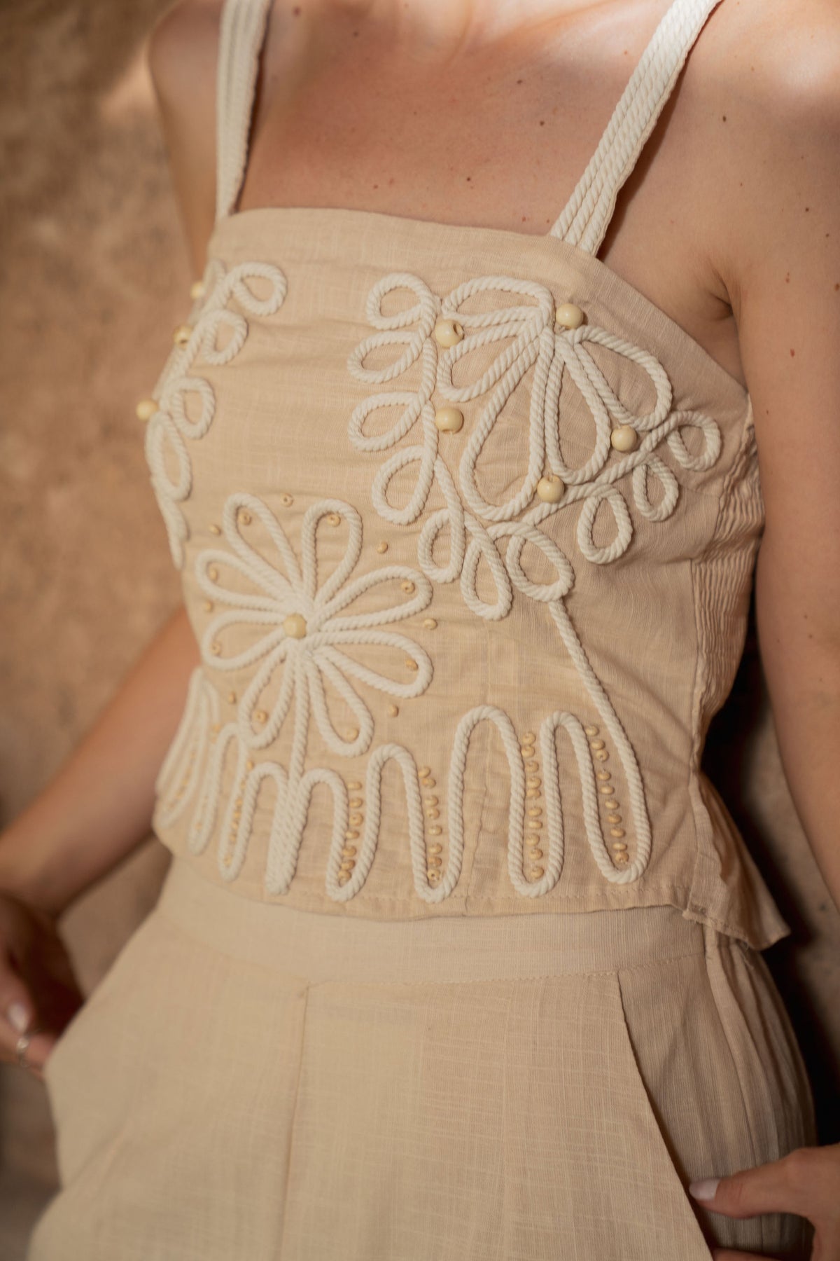 Set ZENDA Bordado Beige